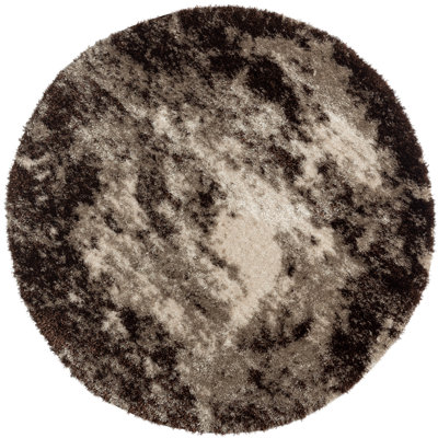 Losana Abstract Area Rug in Brown