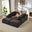 Canapé moderne en nuage de chenille, librement combinable, confortable pour s'asseoir, convient aux meubles de salon modernes-928399256
