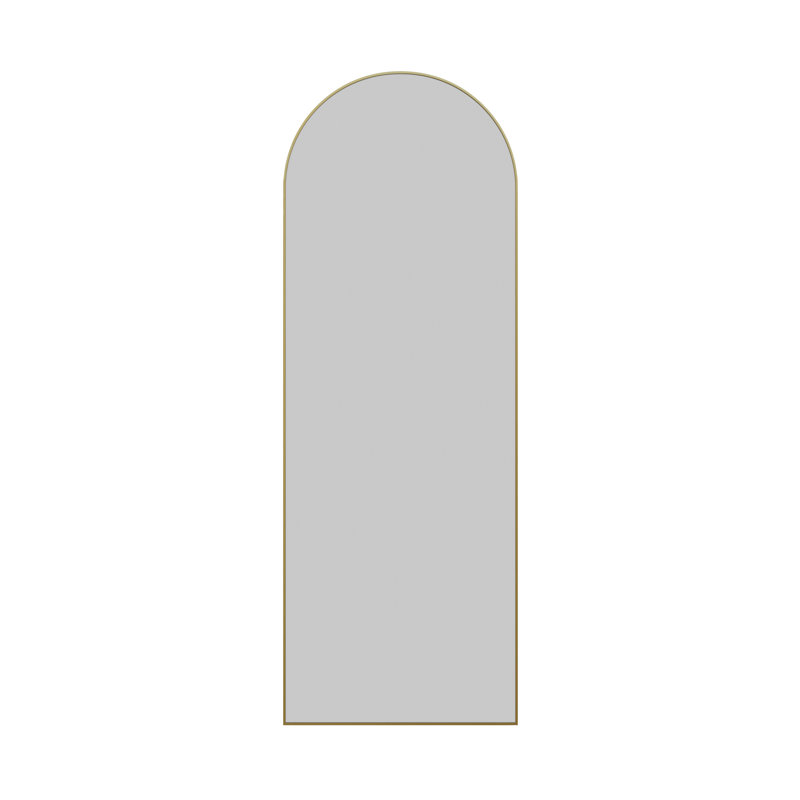 Kira Metal Mirror, Satin Brass, 67" x 24"