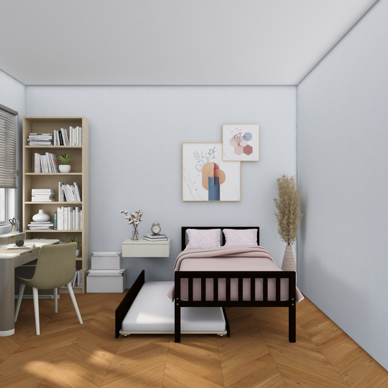 Aneira Solid Wood Storage Bed, Espresso