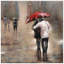 « pluie », impression sur métal