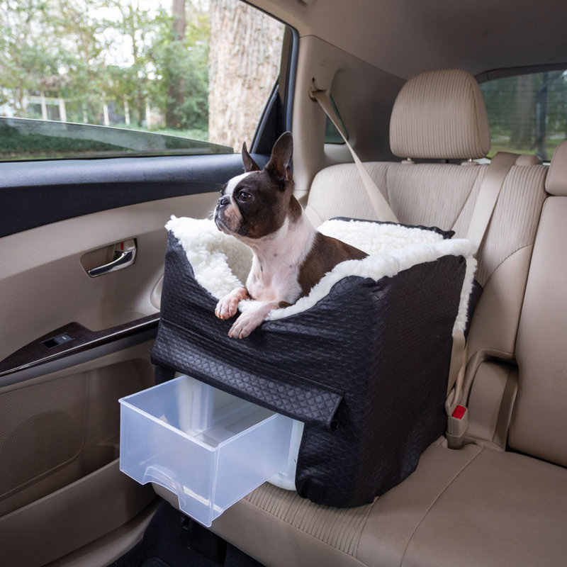 Siège intérieur / extérieur pour chien Snoozer Lookout II, Noir, Moyen (l 22 po x P 17 po x H 19 po), Moyen (25 lb)