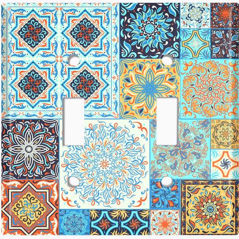 Patterned Toggle Light Switch Standard Wall Plate