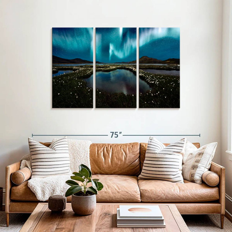 Alvord Landmannalaugar Northern Lights, H 36 po x l 57 po