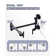 ARCORA Single Hole Two Attachment Brass Wall Mounted Pot Filler Kitchen Faucet with Double-Handle