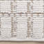 Tapis crème texturé neutre à carreaux bouclés Elijas-16580701