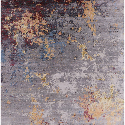 Tapis abstrait gris