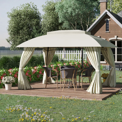 Outdoor 13 Ft. W X 10 Ft. D Steel Patio Gazebo