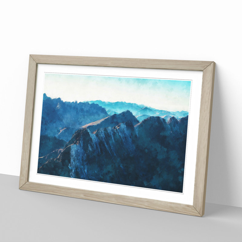 Mountain Range in Slovakia - Framed Print, Oak Framed, 27cm H x 36cm W x 2cm D