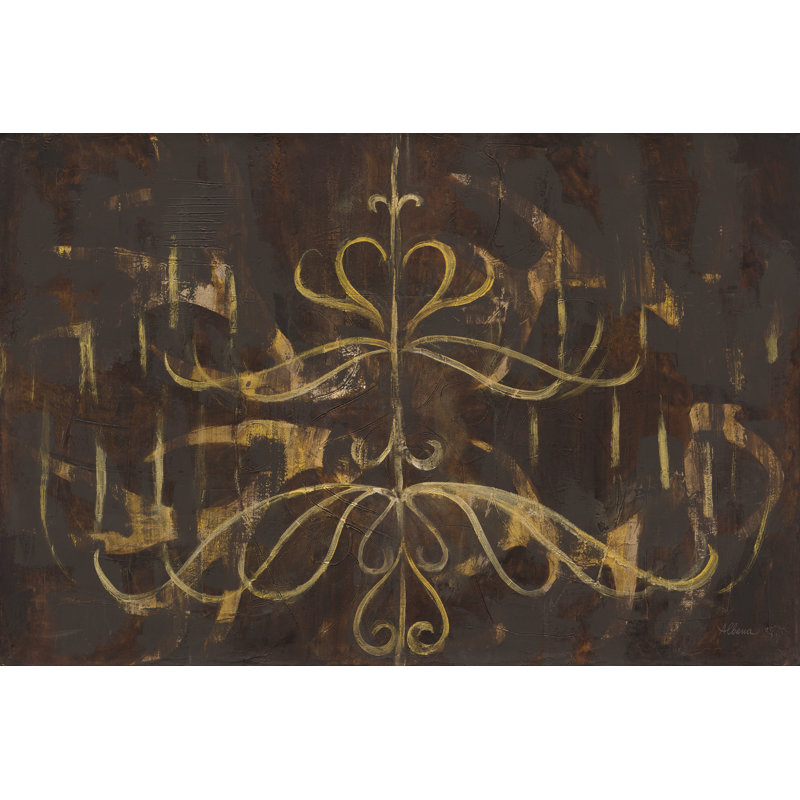 Romantic Lines - Wrapped Canvas Painting, 30cm H x 46cm W
