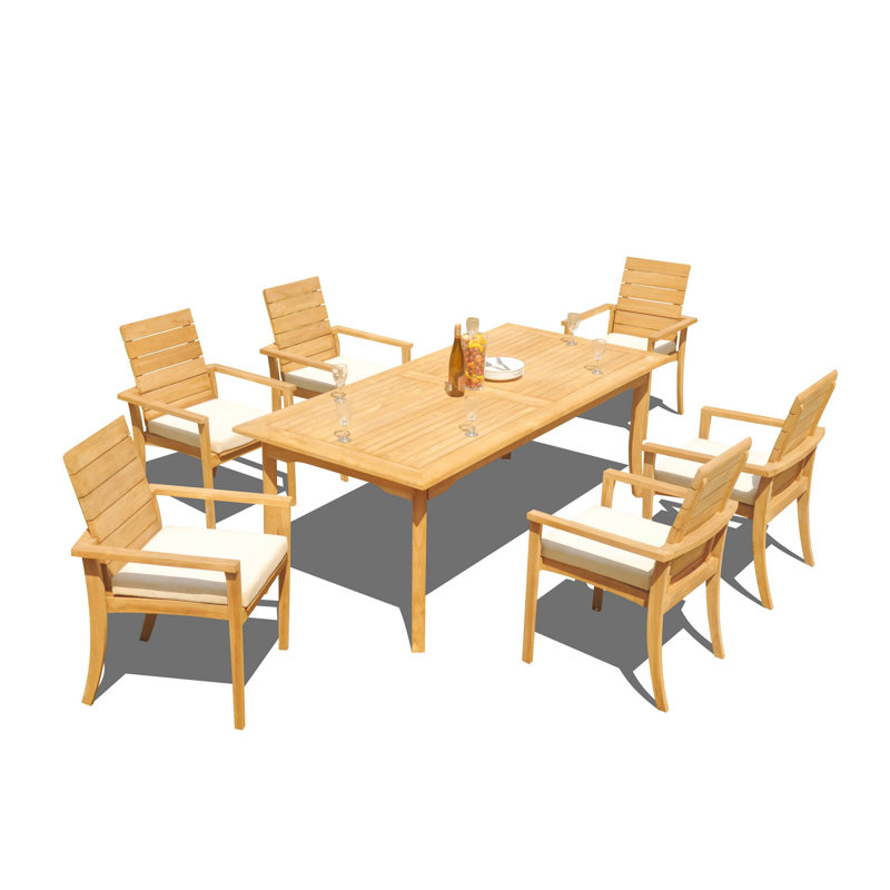 Algrave Outdoor 7 - Piece Teak Dining Set