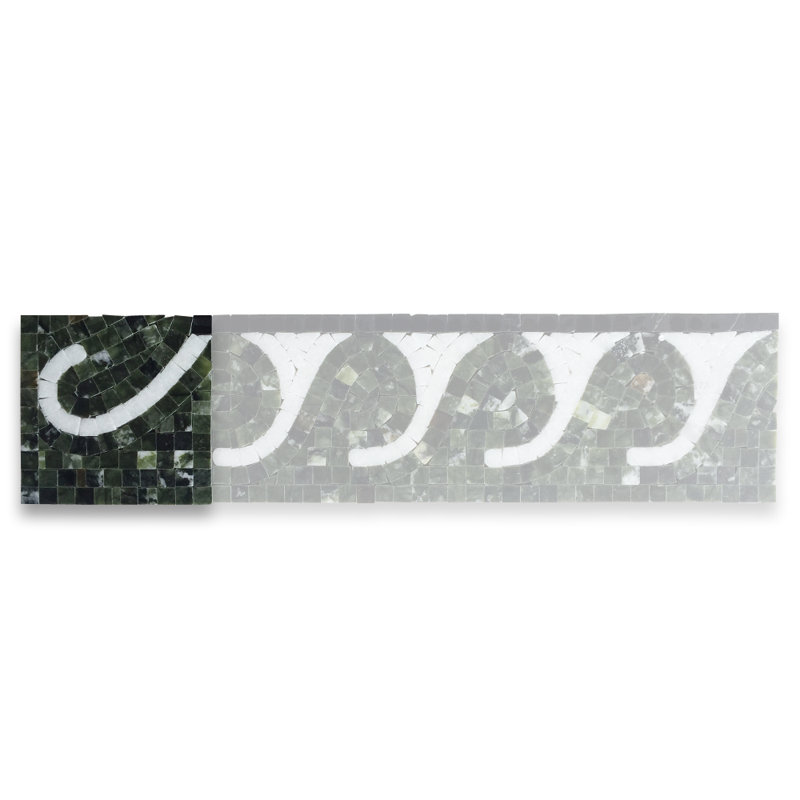 4'' x 4'' Matte Marble Decorative Accent Tile