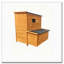 Wooden Chicken Coop with 3 Nesting Boxes for 6-8 Chickens