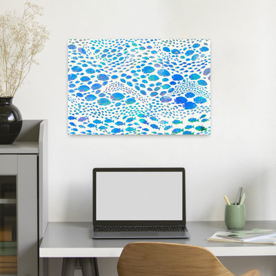 «Underwater Fish», impression abstraite sereine et paisible, océan, impression sur toile