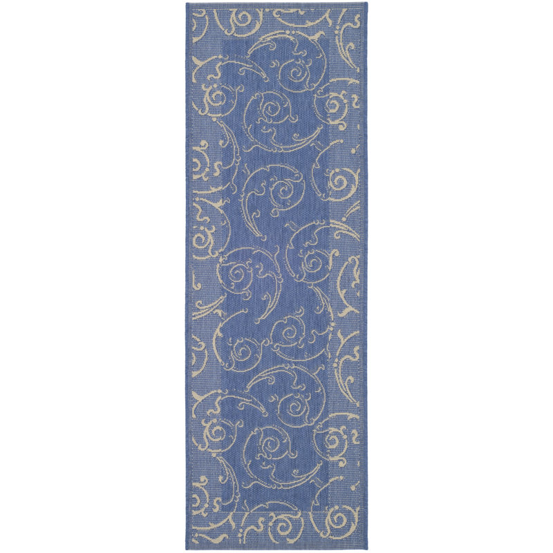 Darryl-Ross Performance Paisley Indoor/Outdoor Area Rug, Runner 2'3" x 10'