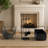Modern 3‑Piece Fireplace Accessory Set with Log Rack, Firewood Storage Bucket and Complete Fireplace Tools for Home Hearth-1374429488
