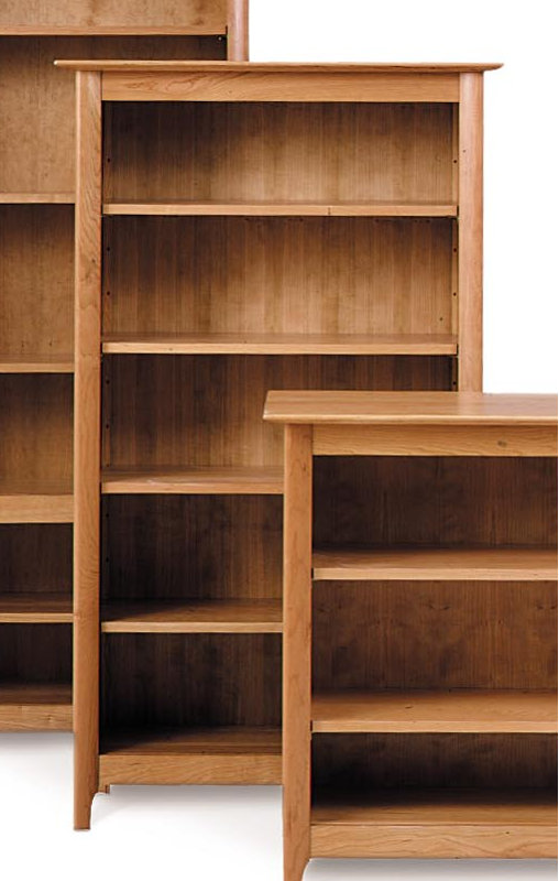 Sarah Large 6-Shelf Bookcase, Natural Cherry, 72.88" H x 34" W x 16" D, Conventional