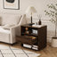 Table de chevet en rotin de style Mid-Century-1930582437