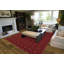 Tapis touffeté à motif géométrique rouge chili-236857240