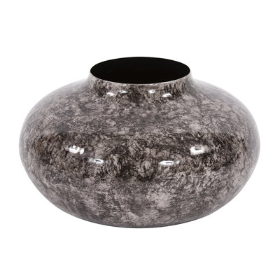 Marbled Aluminum Metal Table Vase