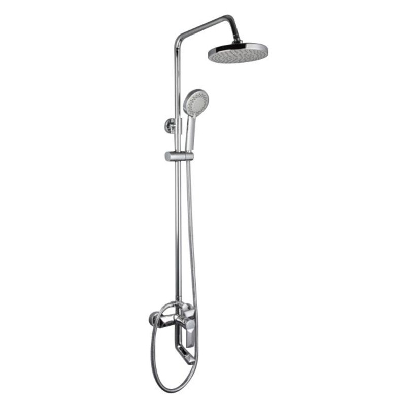 Juno Outdoor Rainfall Shower Head Single Handle 3 Function Valve With Handheld Shower