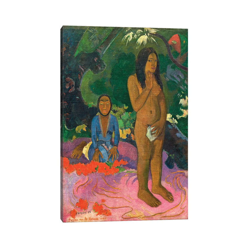 Parau Na Te Varua Ino (Words of the Devil) by Paul Gauguin - 1 Piece Wrapped Canvas Painting