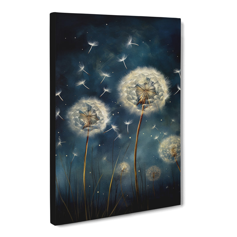 Dandelion Art Informel Art - Rectangle - Wrapped Canvas, 76cm H x 50cm W x 3cm D