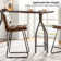 Brely Upholstered Counter Stool with Metal Frame