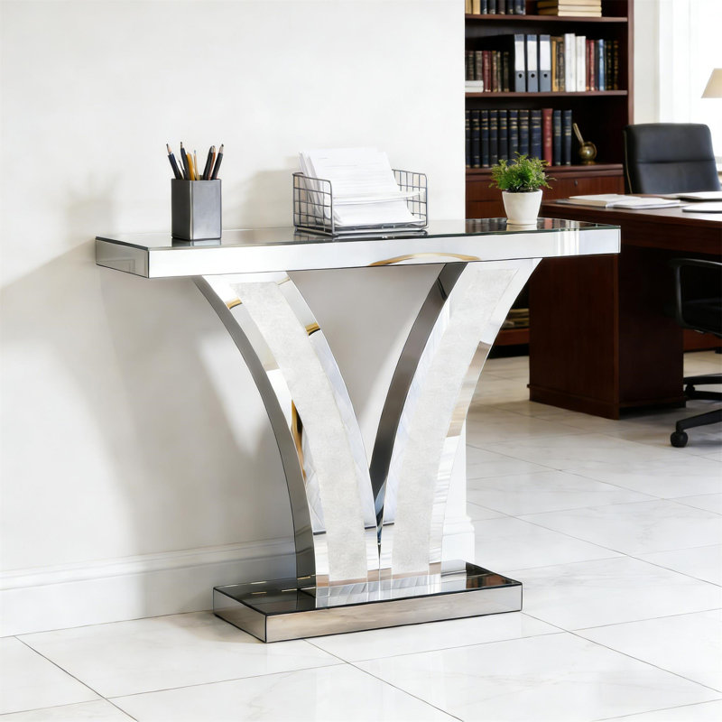 Table de couloir en forme de V (seulement avec table basse)