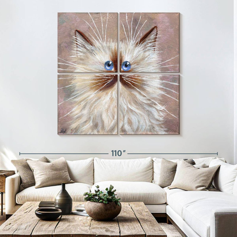 Brampt Seal Point Kitten, 74" H x 74" W