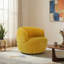 Chaise pivotante en chenille dorée Thornton-1581510463