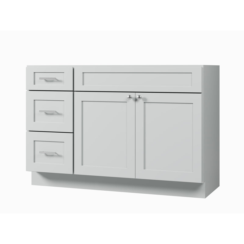 Base de meuble-lavabo simple 51 po Disar, Gris