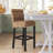 Felipe Counter Stool with Solid Wood Frame-812543366