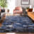Premium Machine Washable Cerrito Blue Rug-105698246