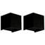 Ensemble de 2 appliques murales à DEL en aluminium, lumière carrée noire moderne et étanche pour éclairage intérieur et extérieur (ensemble de 2)-879909531
