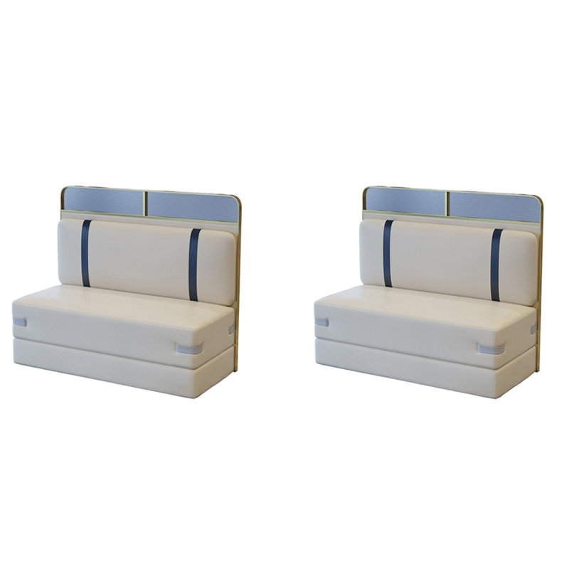 Banc rembourré en similicuir Fashion Light Luxury Cafe