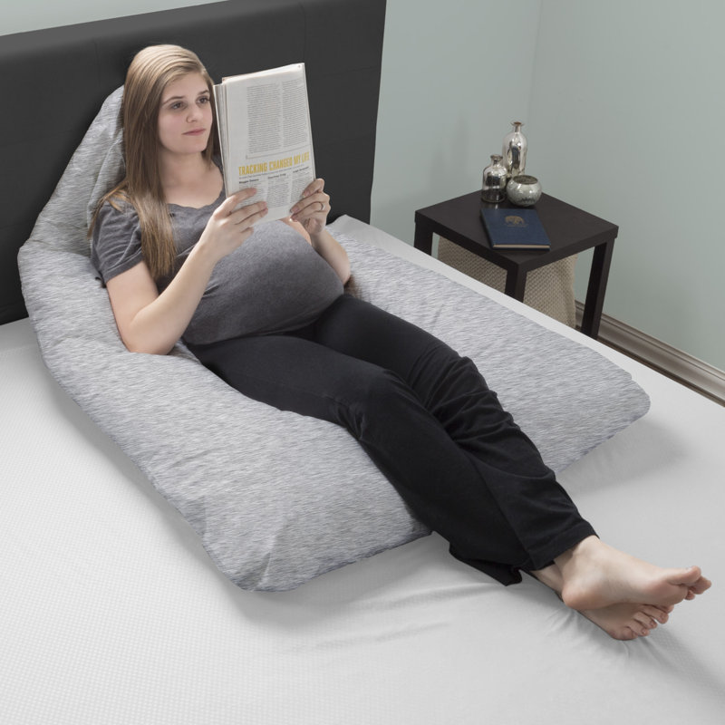 Gaytan Full Body Pillow for Pregnancy - Maternity Pillow with Contoured U-Shape for Comfort, Alignment, and Support in Bed or Nursing, and Support in Bed