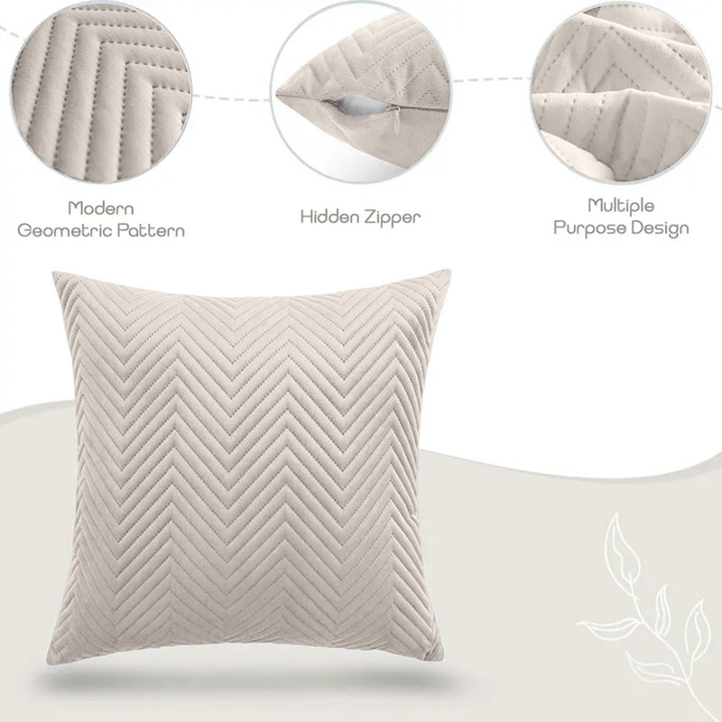 Square Scatter Cushion Cushion Cover, Beige