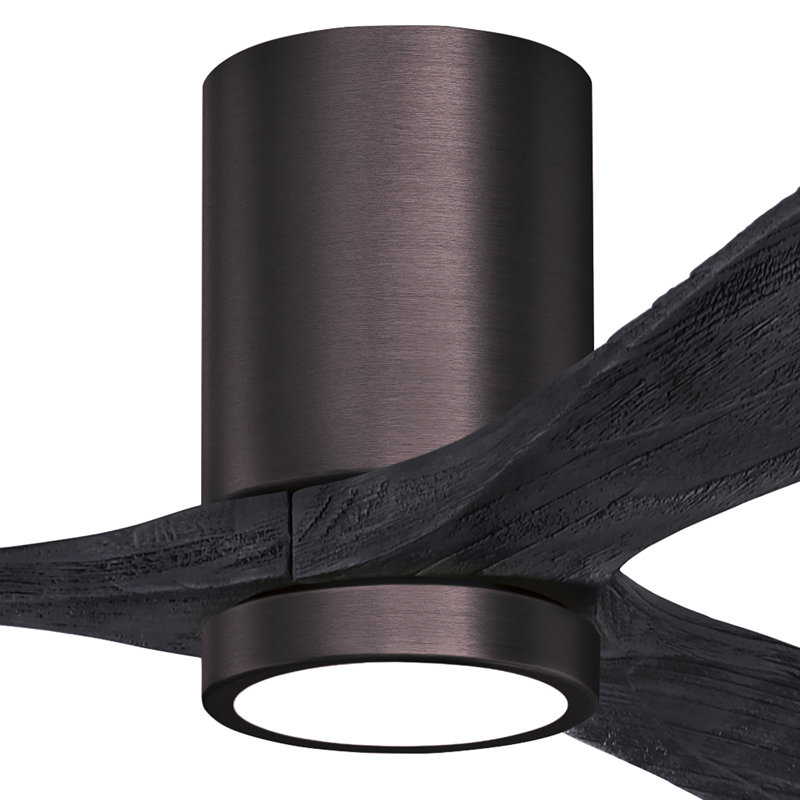 Irene LED Ceiling Fan, Matte Black, Brushed Bronze, 42"