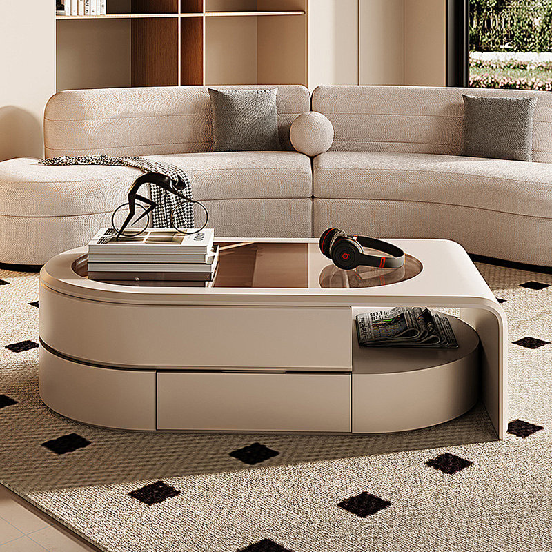 Modern Simple Expandable TV Cabinet Coffee Table