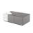 Benley 39.37''W Mirrored Modern Block Coffee Table-1679606135