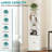 Mikenlee 71" Tall Metal Corner Kitchen Cabinet with 2 Doors & Adjustable Shelves, Slim Freestanding Metal Storage Cabinet for Bathroom, Laundry Room, Pantry, Space-Saving Organizer, White-594238004