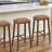 Jason Walnut PU Leather Bar Stool-1499883174