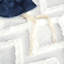 Très grand / très grand lit - Coton avec capitonnage en chenille, bleu marine, revers uni, housse de couette à fermeture à boutons en chenille, imprimé, bleu marine, attaches d'angle, lavable à la machine-118022792-118022796