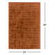 Fennel Hand Loomed Viscose Orange Rug
