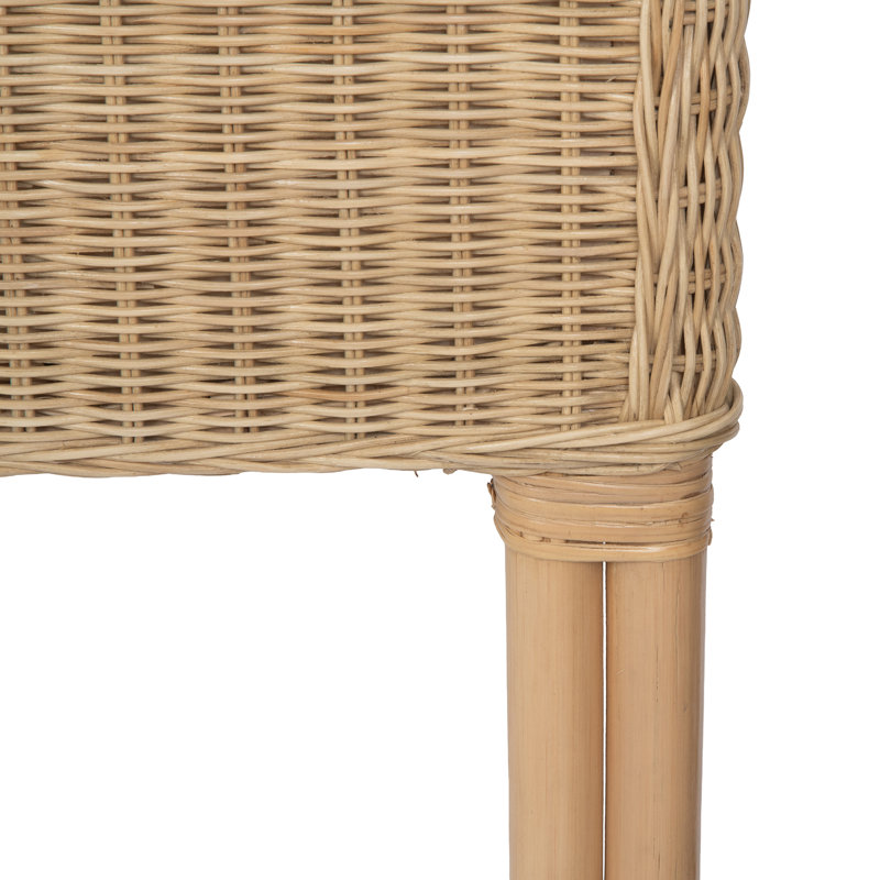 Tête de lit en osier Borneo, naturel, taille simple, Simple
