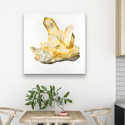 Citrine stone - 32"x32" art on canvas