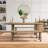 Bozrah 99 " Extendable Acacia Rectangular Solid Wood Top with Solid Wood Base Dining Table-221163740