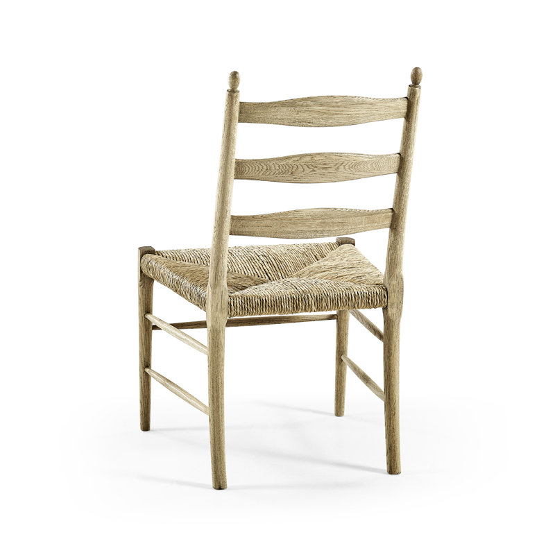 Doppler Upholstered Dining Chair, Stripped Oak