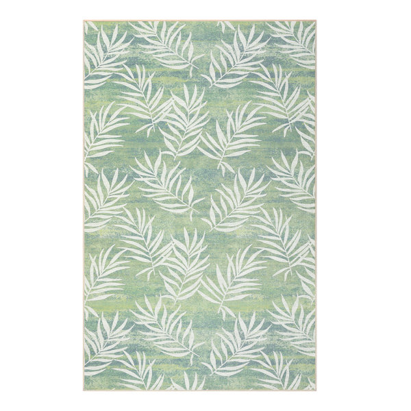 Bay Isle Home Machine Washable Outdoor Rug with Rubber Backing for ...